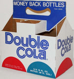 Vintage soda pop bottle carton DOUBLE COLA 10oz red and blue humps logo n-mint