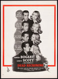 Vintage magazine ad DEAD RECKONING movie 1947 Humphrey Bogart and Lizabeth Scott