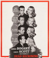 Vintage magazine ad DEAD RECKONING movie 1947 Humphrey Bogart and Lizabeth Scott