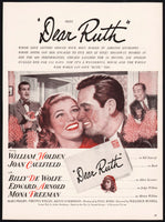 Vintage magazine ad DEAR RUTH movie from 1947 William Holden and Joan Caulfield