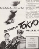 Vintage magazine ad DESTINATION TOKYO movie from 1944 Cary Grant John Garfield