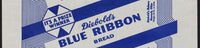 Vintage bread wrapper DIEBOLDS BLUE RIBBON Newark Ohio unused new old stock