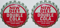 Soda pop bottle caps Lot of 100 DIET DOUBLE COLA cork lined unused new old stock