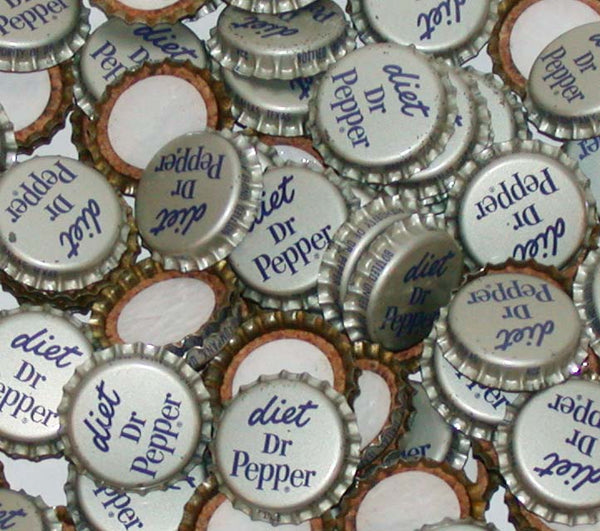 Soda pop bottle caps Lot of 12 DIET DR PEPPER cork lined Dallas Texas unused