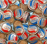 Soda pop bottle caps Lot of 25 DIET PEPSI cork lined unused new old stock