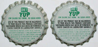 Soda pop bottle caps Lot of 100 DIET YUP #1 plastic lined unused new old stock