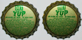 Soda pop bottle caps Lot of 100 DIET YUP #2 plastic lined unused new old stock