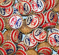 Soda pop bottle caps Lot of 25 DIXI COLA cork lined unused new old stock