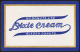 Vintage playing card DIXIE CREAM GLAZED DONUTS No Donuts Like St Louis Missouri