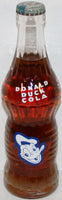 Vintage soda pop bottle DONALD DUCK COLA 7oz Walt Disney 1953 full with original cap