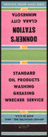 Vintage matchbook cover DONNERS STATION Standard Oil Products Clara City Minnesota