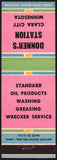 Vintage matchbook cover DONNERS STATION Standard Oil Products Clara City Minnesota