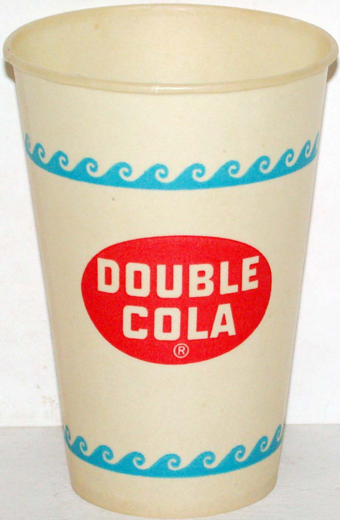 Vintage paper cups DOUBLE COLA Lot of 2 different unused new old stock ...