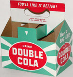 Vintage soda pop bottle carton DOUBLE COLA Get a Big Lift slogan unused n-mint
