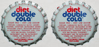 Soda pop bottle caps Lot of 25 DIET DOUBLE COLA plastic unused new old stock