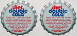 Soda pop bottle caps Lot of 100 DIET DOUBLE COLA plastic unused new old stock
