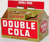 Vintage soda pop bottle carton DOUBLE COLA Double Good slogan unused n-mint