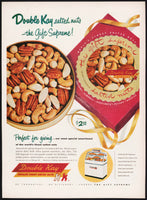 Vintage magazine ad DOUBLE KAY NUTS from 1953 Kelling with Nut Shop pictured