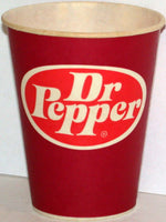 Vintage paper cups DR PEPPER Lot of 3 different new old stock n-mint+ condition