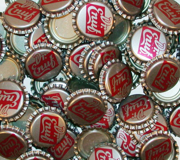 Soda pop bottle caps Lot of 12 DR ENUF plastic lined unused new old stock
