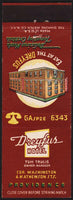 Vintage matchbook cover DREYFUS HOTEL old hotel pictured Providence Rhode Island