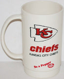 Vintage mug DR PEPPER Kansas City Chiefs arrowhead logo 1970s Be a Pepper n-mint
