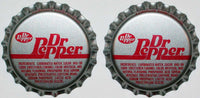Soda pop bottle caps Lot of 100 DR PEPPER plastic lined unused new old stock