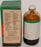Vintage glass bottle DR SALSBURYS WEED KILL 1946 Charles City Iowa original box