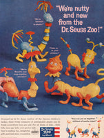 Vintage magazine ad DR SEUSS ZOO toys by Revell 1959 snap together toys
