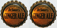Soda pop bottle caps Lot of 100 DR SWEETS GINGER ALE cork lined new old stock