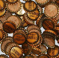 Soda pop bottle caps Lot of 12 DR SWEETS GINGER ALE cork lined new old stock