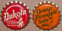 Vintage soda pop bottle caps DUKE baby pictured Collection of 4 different unused