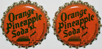 Soda pop bottle caps DUKE ORANGE PINEAPPLE Lot of 2 baby pictured new old stock