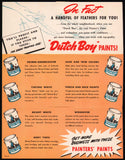 Vintage flyer DUTCH BOY PAINTS cans pictured J Y Wilson Drug Co Osceola Missouri