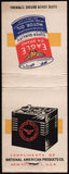 Vintage full matchbook EAGLE OK BRAND Motor Oil can National American New York