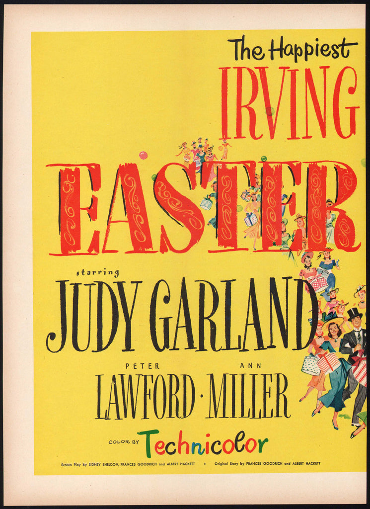 Vintage magazine ad IRVING BERLIN EASTER PARADE movie 1948 Garland and ...