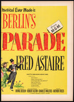 Vintage magazine ad IRVING BERLIN EASTER PARADE movie 1948 Garland and Astaire 2 page