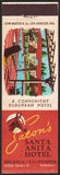 Vintage matchbook cover EATONS SANTA ANITA HOTEL horse pool Arcadia California