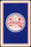 Vintage playing card ECKERD DRUGS blue drugstore palm trees and cars