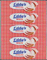 Vintage bread wrapper EDDYS WHITE Helena Montana Minneapolis Minnesota new old stock