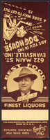 Vintage matchbook cover ED PAINTERS TAVERN Evansville Indiana salesman sample