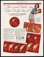Vintage magazine ad ELGIN WATCHES 1939 Frances Hillis Goodwin Ohio State University