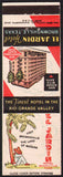 Vintage matchbook cover EL JARDIN HOTEL man taking siesta Brownsville Texas