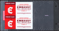 Vintage bag EMBASSY DAIRY White Enriched Bread Washington DC Cumberland MD n-mint
