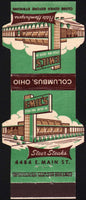 Vintage matchbook cover EMILS STEER INN DRIVE IN Columbus Ohio die cut Contour