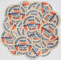 Vintage milk bottle caps ENGELHARDTS DAIRY Pasteurized Bay City Michigan Lot of 25