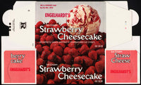 Vintage box ENGELHARDTS ICE CREAM Strawberry Cheesecake Bay City Michigan n-mint