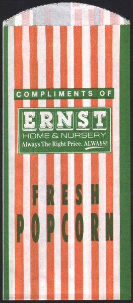 Vintage bag ERNST HOME and NURSERY Fresh Popcorn unused new old stock n-mint+