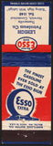 Vintage matchbook cover ESSO oil gas globe Lehigh Petroleum Thamesville Conn