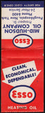 Vintage full matchbook ESSO gas oil Mid-Hudson Oil Company Poughkeepsie New York